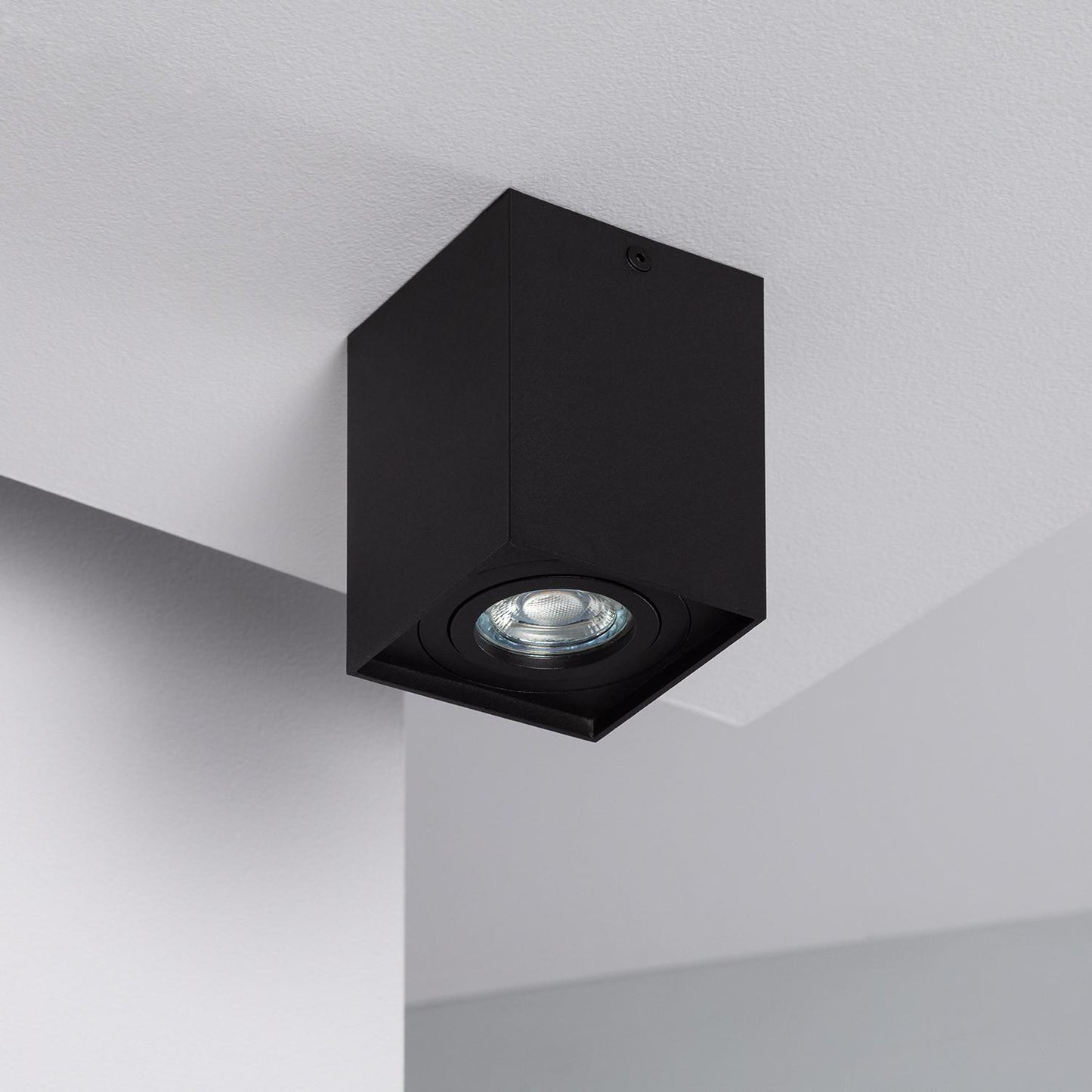 Plafonnier LED en Aluminium Noir 50W IP20