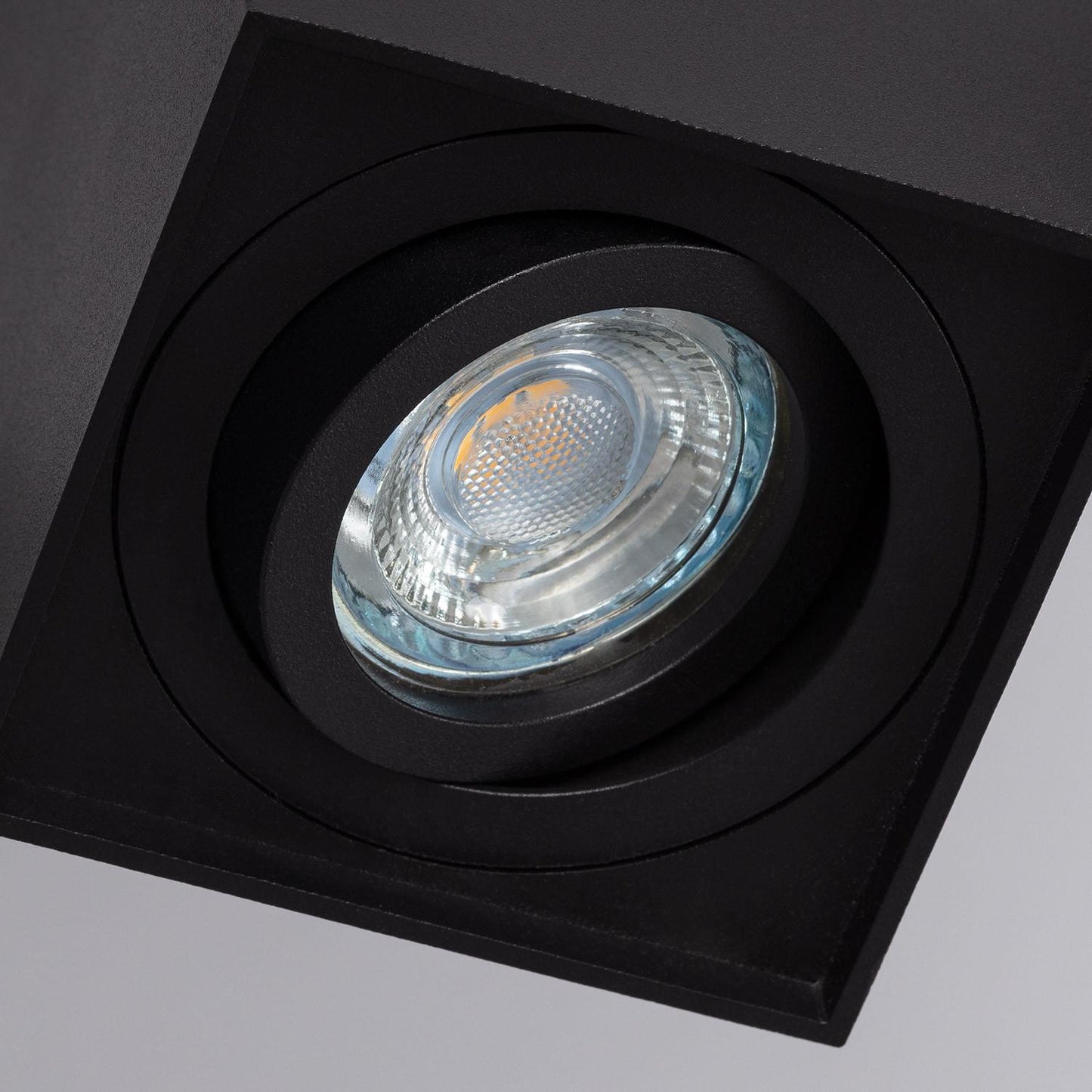 Plafonnier LED en Aluminium Noir 50W IP20