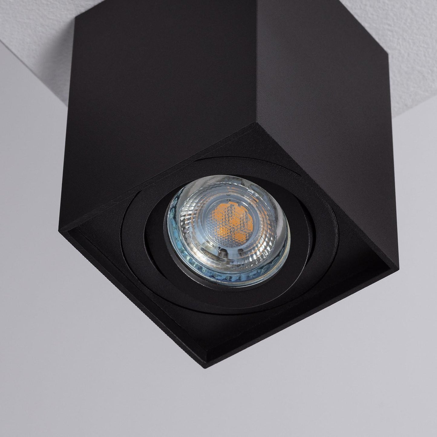 Plafonnier LED en Aluminium Noir 50W IP20