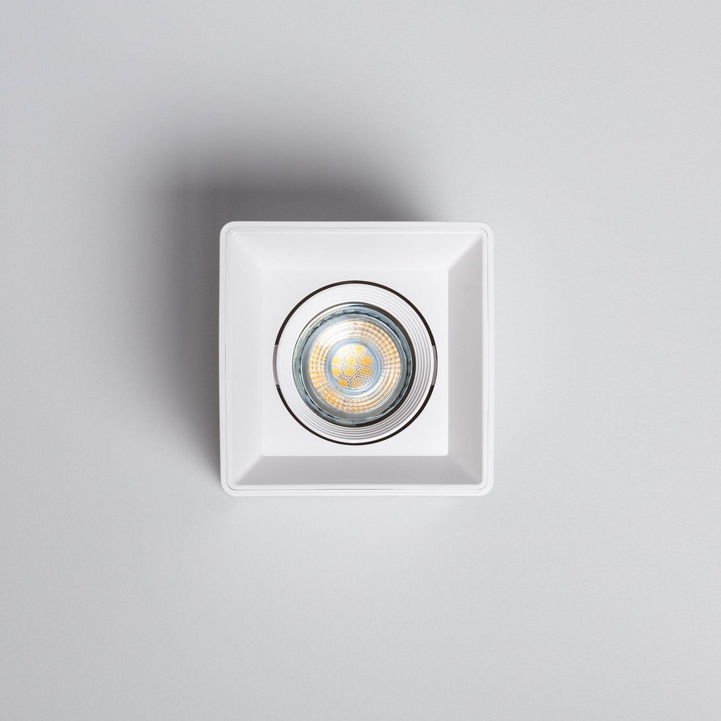 Plafonnier LED Carré Blanc 5W IP20 Non Orientable