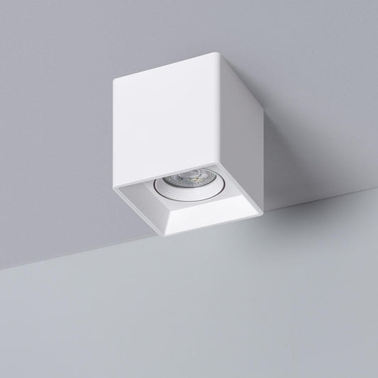Plafonnier LED Carré Blanc 5W IP20 Non Orientable