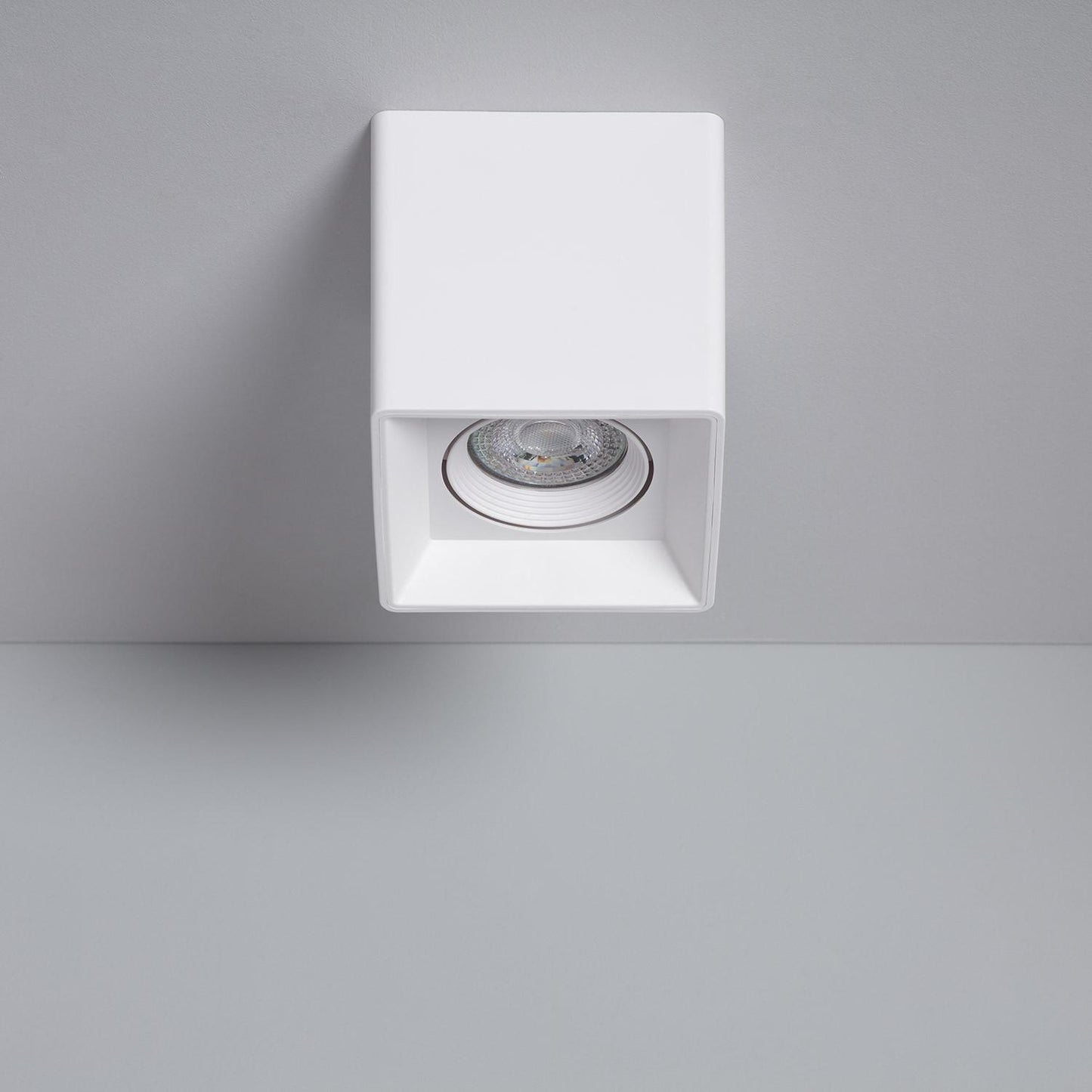 Plafonnier LED Carré Blanc 5W IP20 Non Orientable