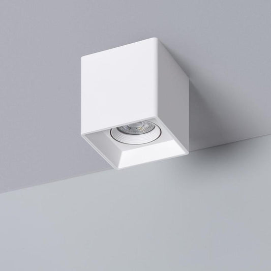 Plafonnier LED Carré Blanc 5W IP20 Non Orientable