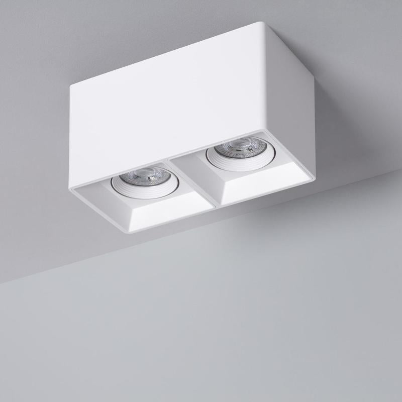 Plafonnier LED Carré Double 5W IP20 Non Orientable