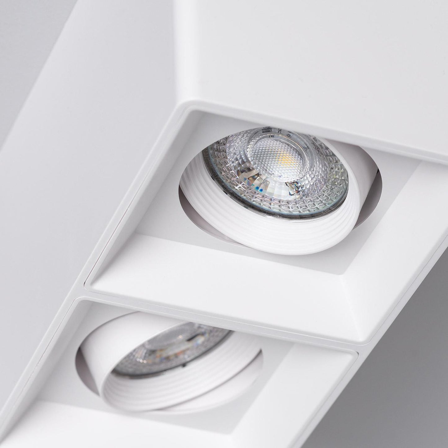 Plafonnier LED Carré Double 5W IP20 Non Orientable