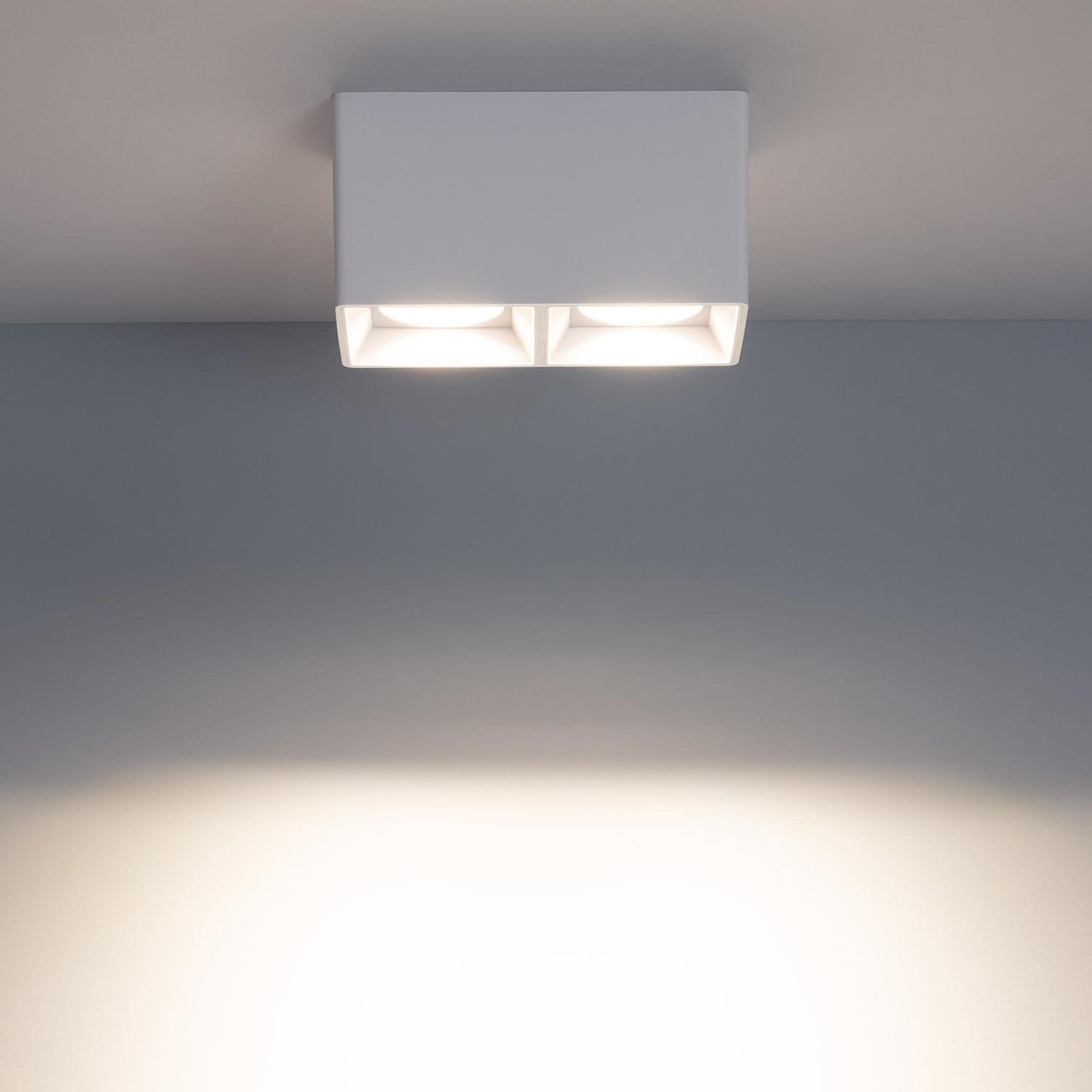 Plafonnier LED Carré Double 5W IP20 Non Orientable