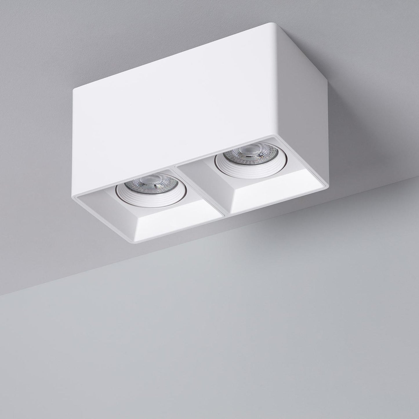 Plafonnier LED Carré Double 5W IP20 Non Orientable