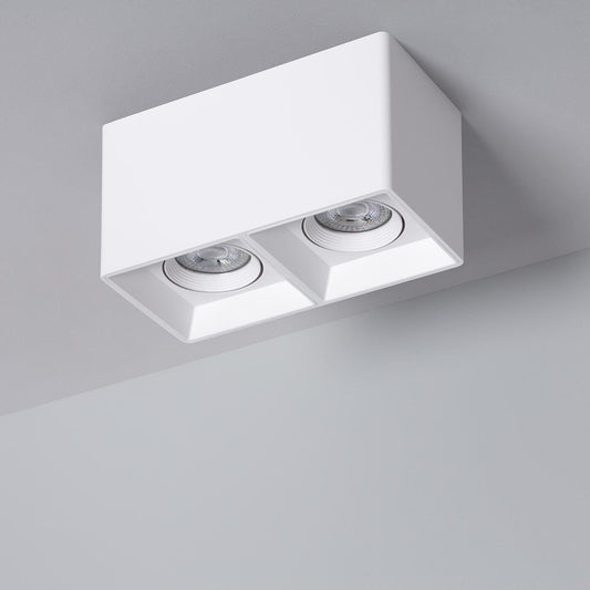 Plafonnier LED Carré Double 5W IP20 Non Orientable