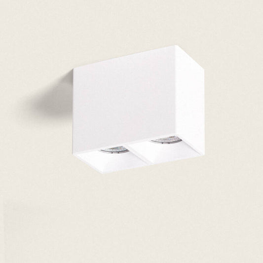 Plafonnier Carré Double GU10 220-240V IP20 pour Intérieur