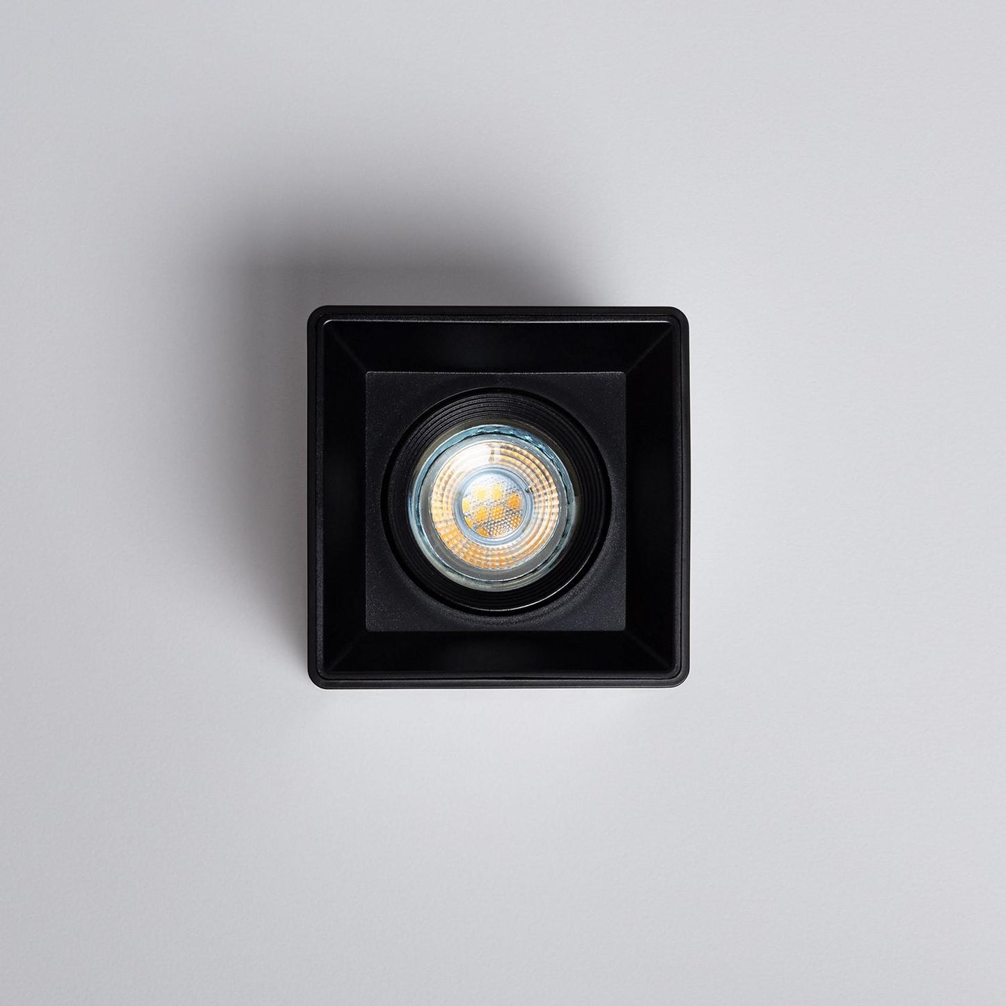 Plafonnier Carré Noir 5W IP20 Non Orientable