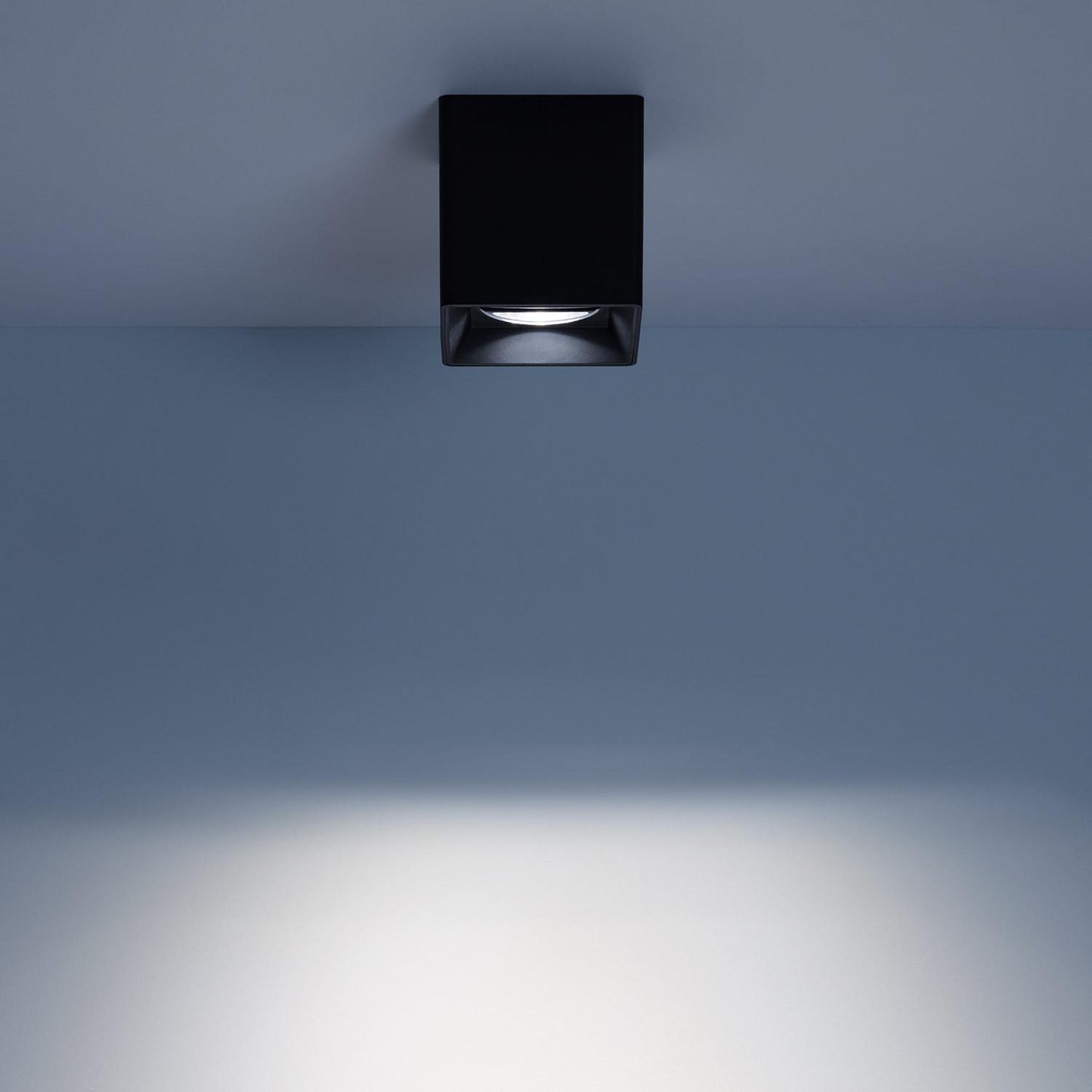 Plafonnier Carré Noir 5W IP20 Non Orientable