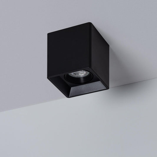 Plafonnier Carré Noir 5W IP20 Non Orientable