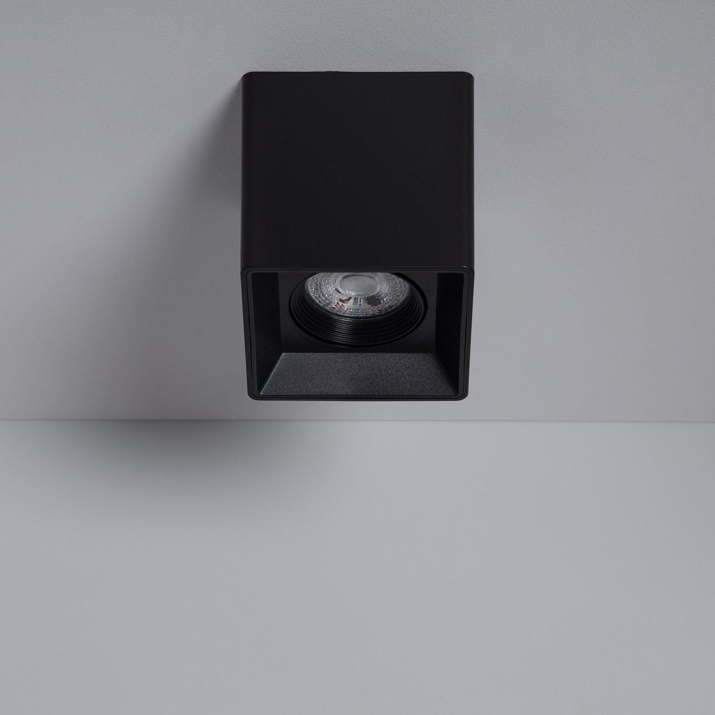 Plafonnier Carré Noir 5W IP20 Non Orientable