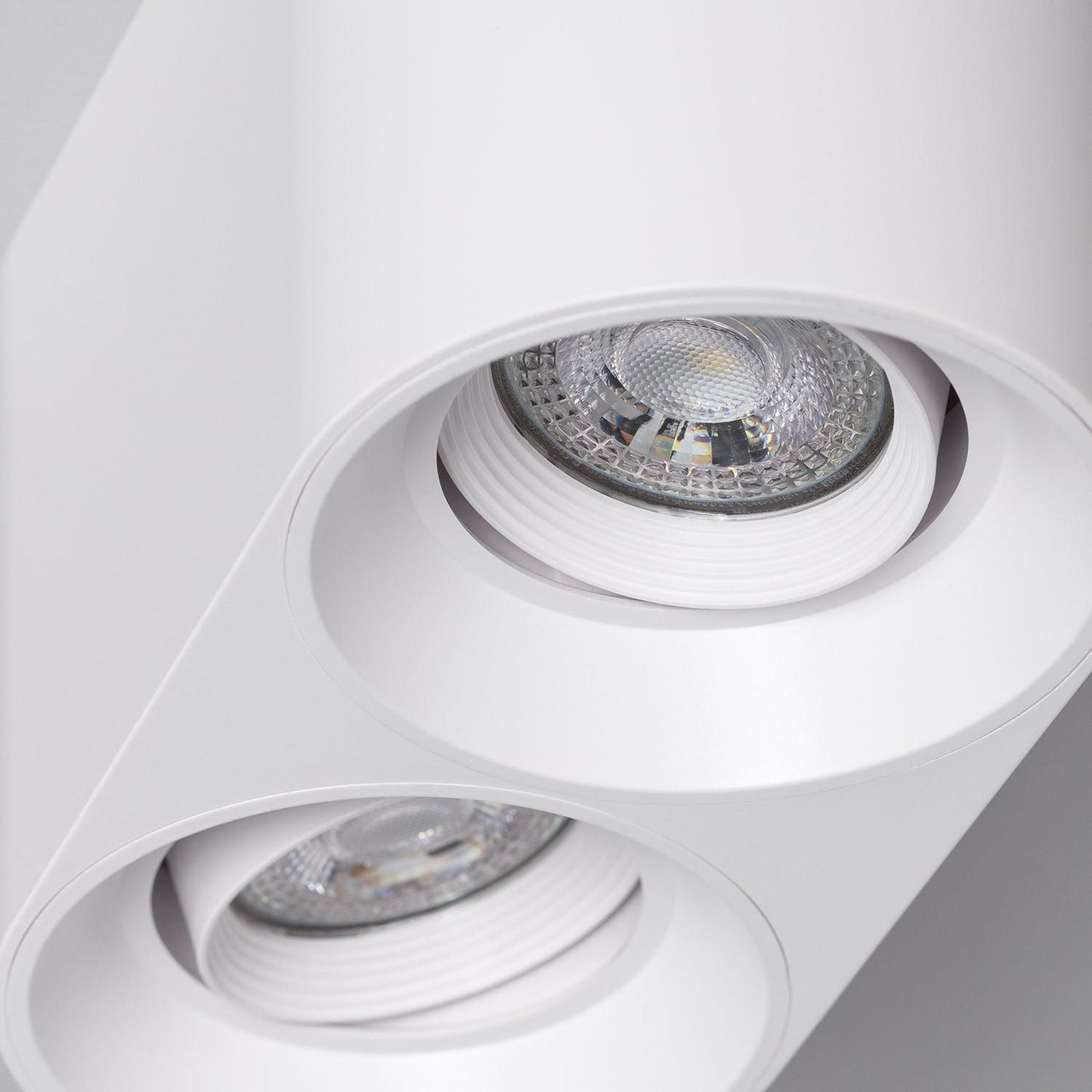 Plafonnier LED Double Blanc, 5W, IP20, Non Dimmable