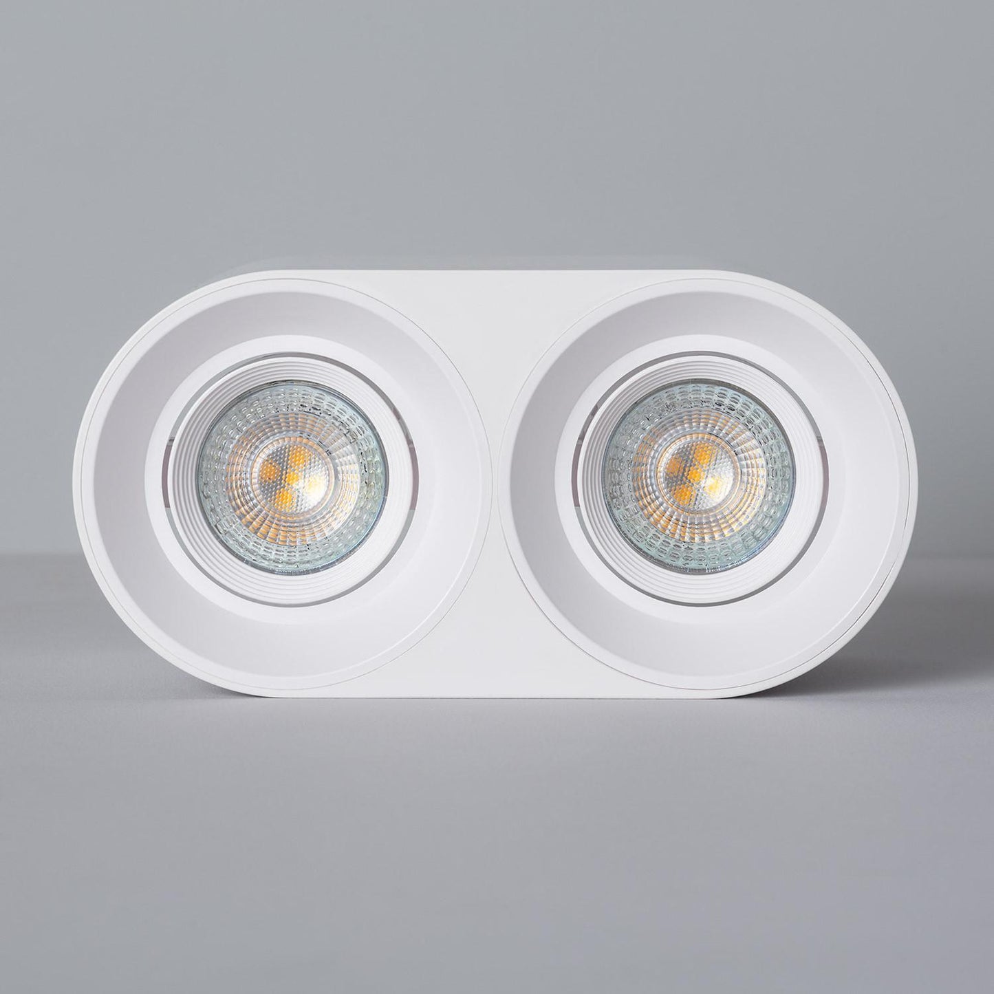 Plafonnier LED Double Blanc, 5W, IP20, Non Dimmable