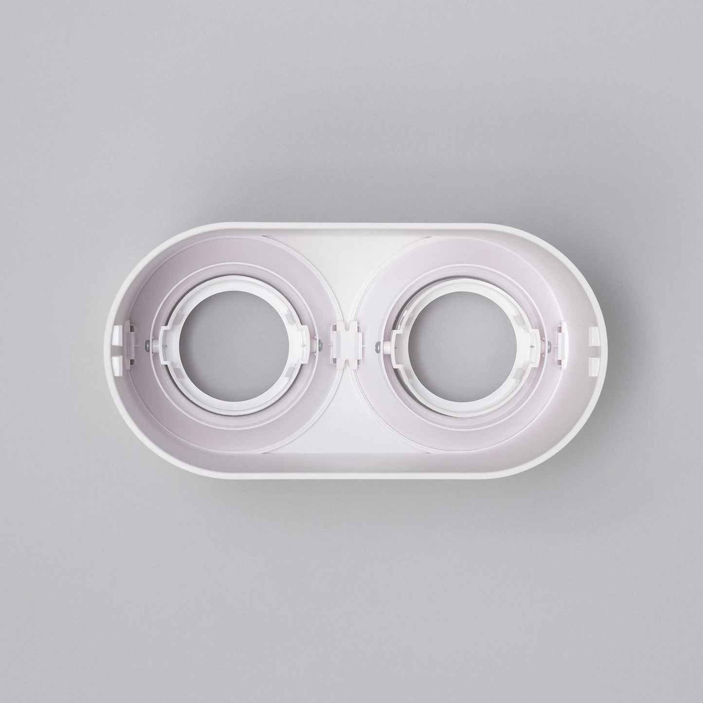 Plafonnier LED Double Blanc, 5W, IP20, Non Dimmable