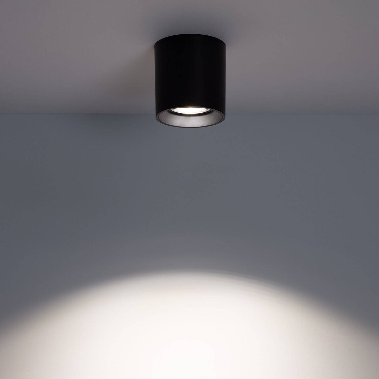 Plafonnier LED Noir 5W IP20 Non Orientable