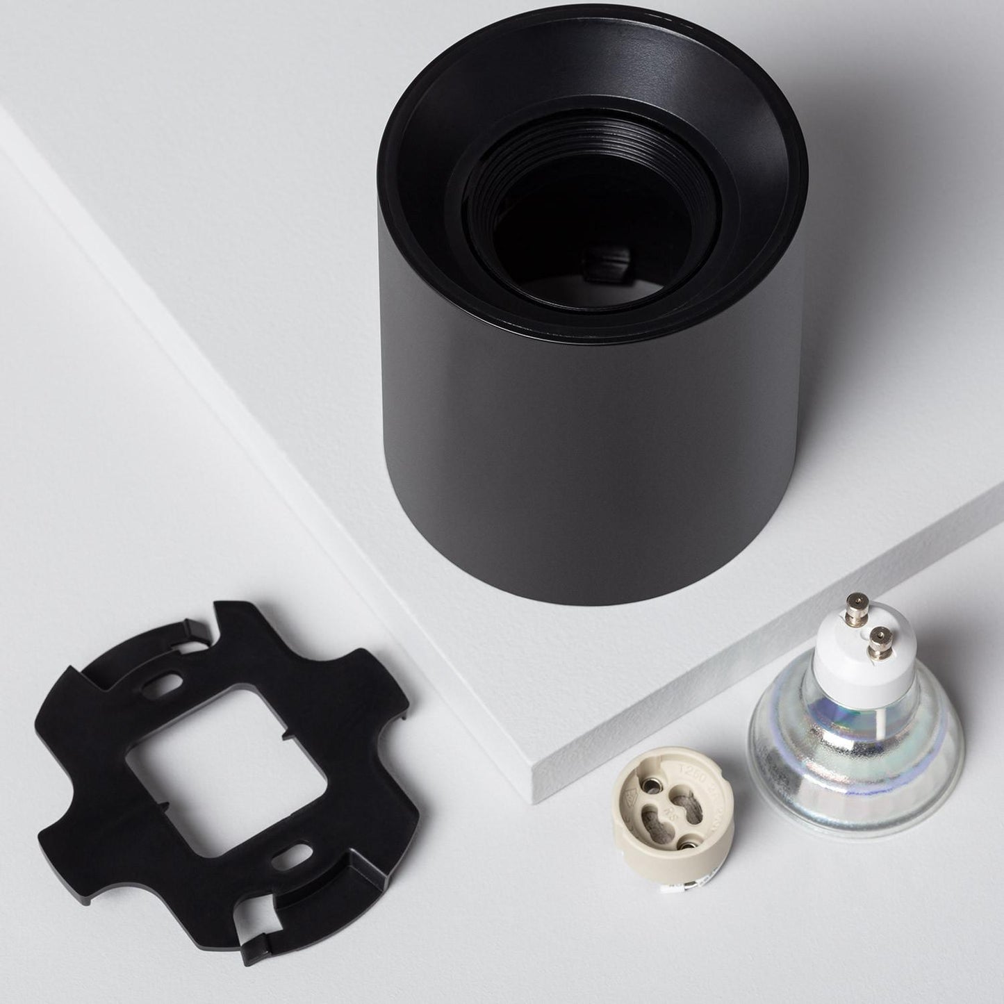 Plafonnier LED Noir 5W IP20 Non Orientable