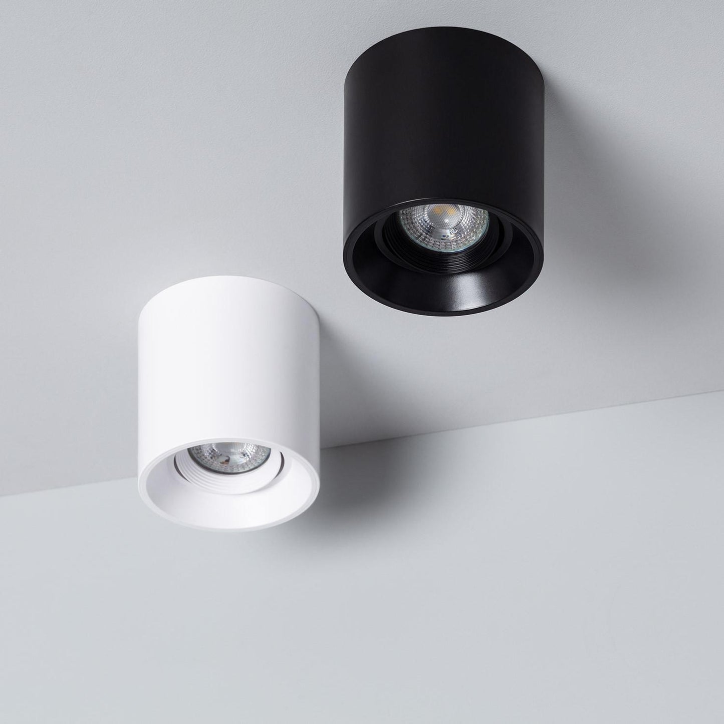 Plafonnier LED Noir 5W IP20 Non Orientable