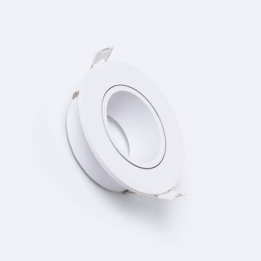 Collerette Downlight Ronde Blanche, Encastrable, IP20, Ø 75 mm