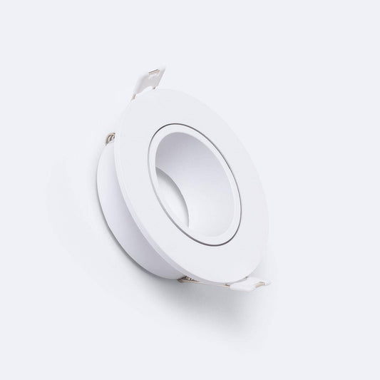Collerette Downlight Ronde Blanche, Encastrable, IP20, Ø 75 mm