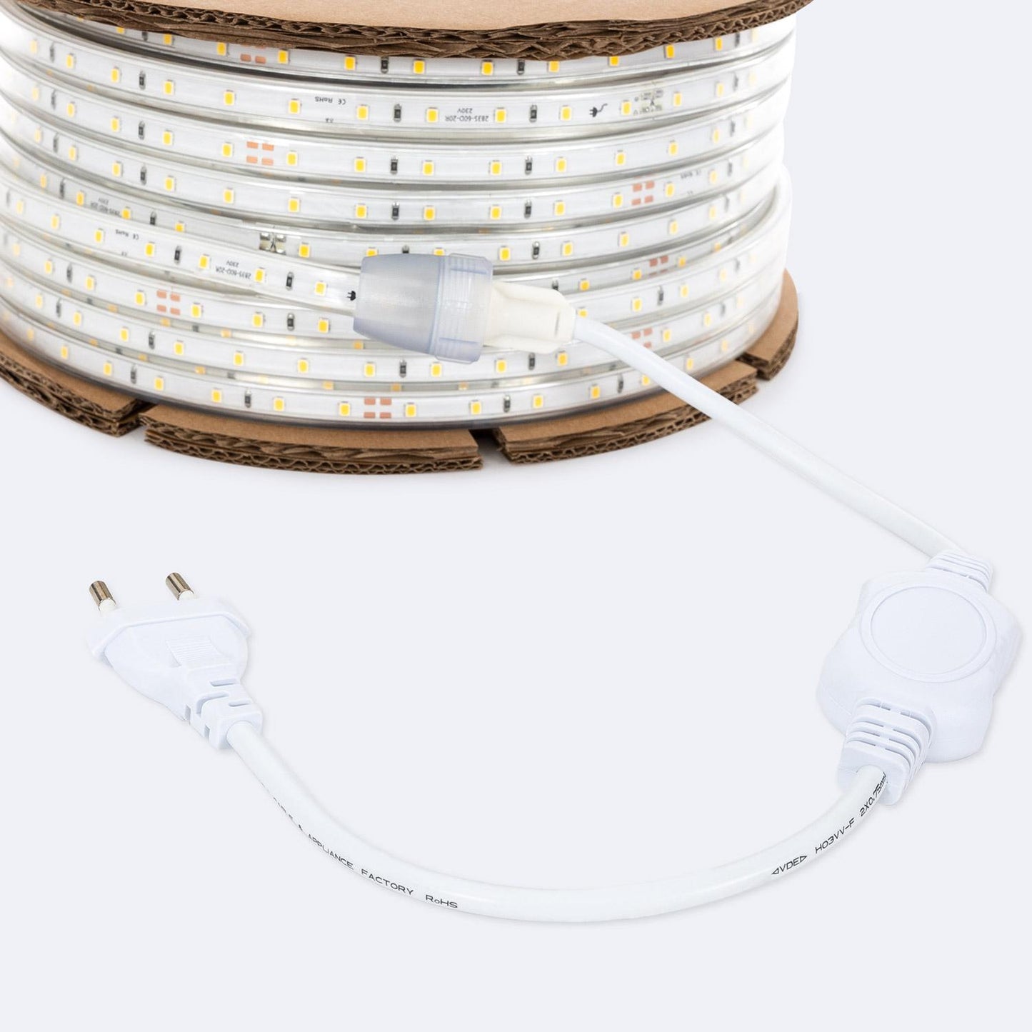 Ruban LED Dimmable 220V 60LED/m 12mm 50m IP65 pour Intérieur et Extérieur