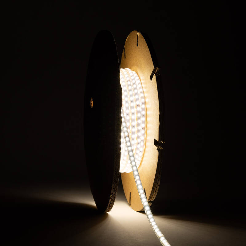 Ruban LED SMD2025 220V AC, 12W/m, IP65, Découpable, Extérieur et Intérieur