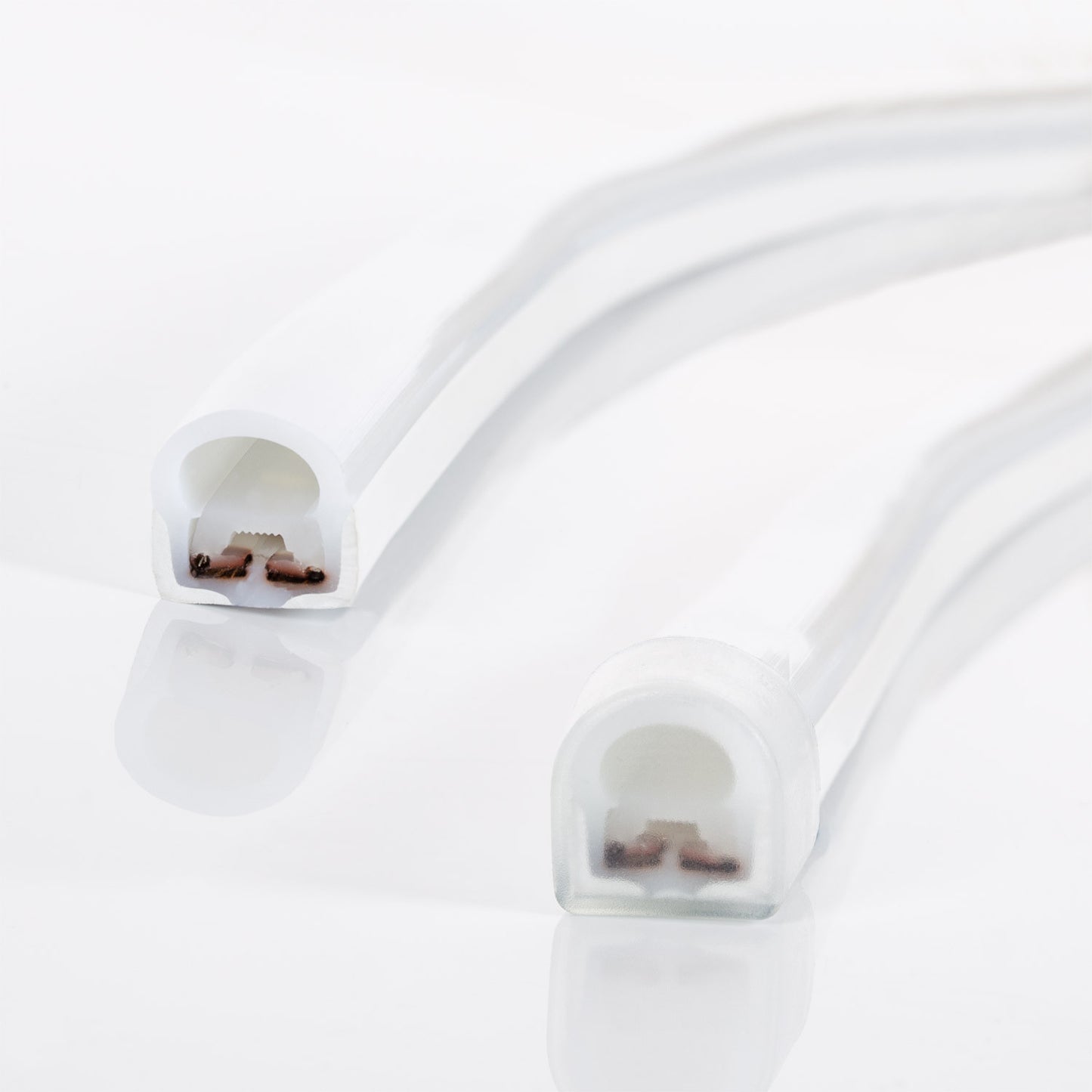 Néon LED Flexible Dimmable 7.5W/m 50m Semi-circulaire 180° IP67 Orange