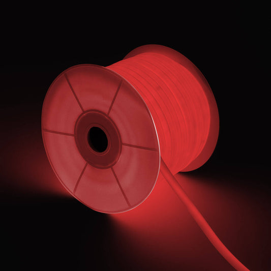 Néon LED Flexible 360º 9W/m, IP67, Extérieur, Dimmable, Rouge, 50m