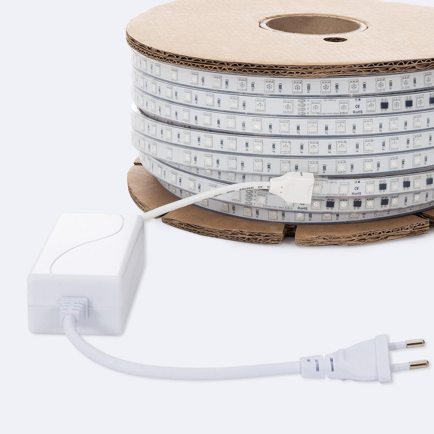 Ruban LED RGB Flexible 50m 15W/m IP67 Silicone Extérieur/Intérieur