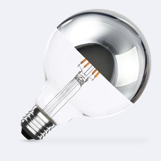 Ampoule Filament LED E27 6W 600 lm G95 Chrome