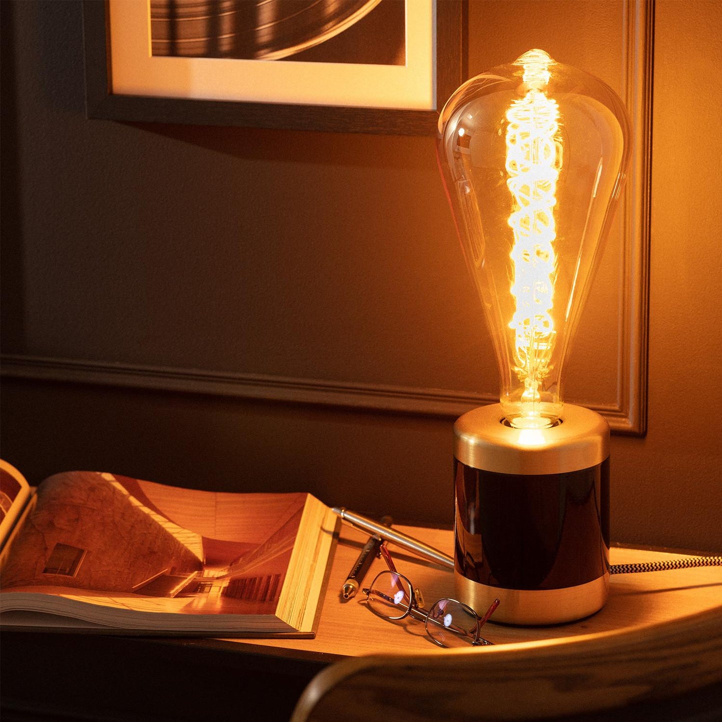 Ampoule LED E27 8W 800lm ST115 Ambre Non-Dimmable