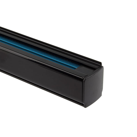 Rail Triphasé en Aluminium 1m pour Spots LED, IP20, 2000W, Installation en Saillie