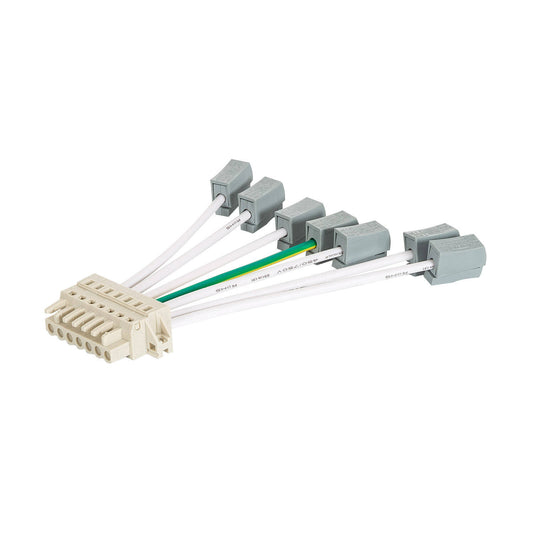 Connecteur d'Alimentation pour Barre Linéaire LED, IP20, Blanc, PC