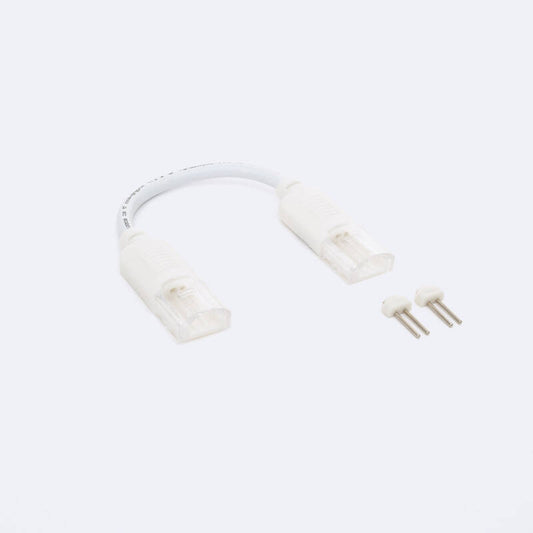 Connecteur Double pour Ruban LED 220V AC, 12mm, IP65, Usage Intérieur