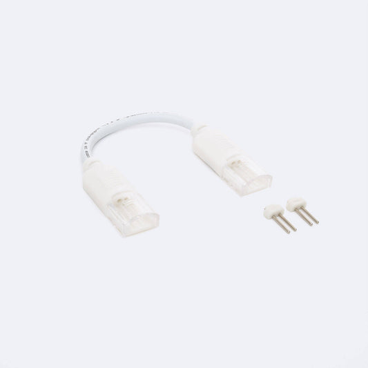 Connecteur Double pour Ruban LED 220V AC, 12mm, IP65, Usage Intérieur