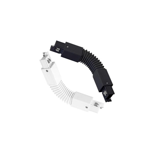 Connecteur Flexible pour Rail Triphasé, Noir, Certifié CE/RoHS