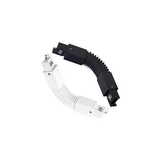 Connecteur Flexible pour Rail Triphasé, Noir, Certifié CE/RoHS