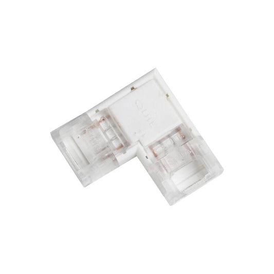 Connecteur en L pour Ruban LED 8mm, 12-24V DC, IP20, Usage Intérieur