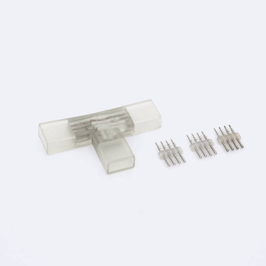Connecteur Type T pour Ruban LED RGB 220V IP65 Usage Intérieur