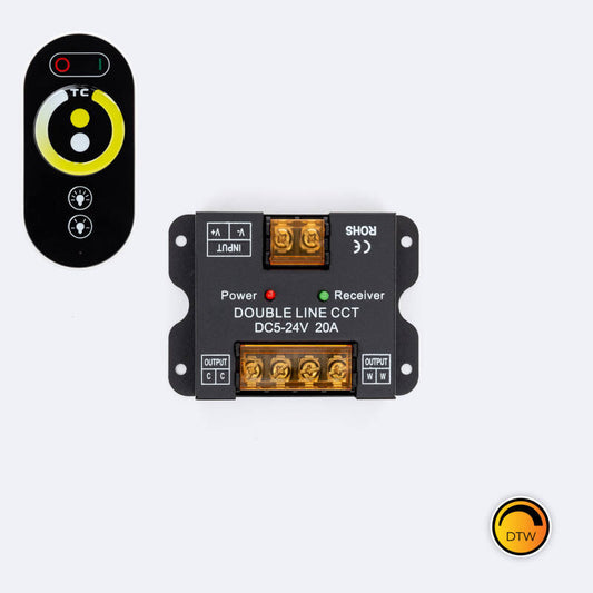 Contrôleur LED 24V DC 480W avec Télécommande RF, Usage Intérieur, IP20
