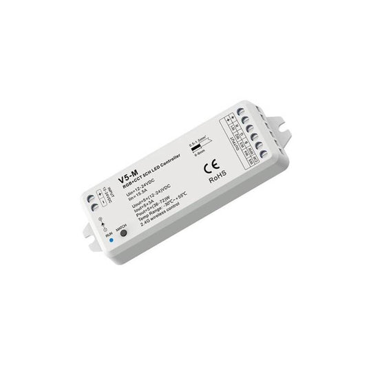 Contrôleur Variateur LED 12/24V DC, 72W, IP20, pour Intérieur avec Télécommande RF