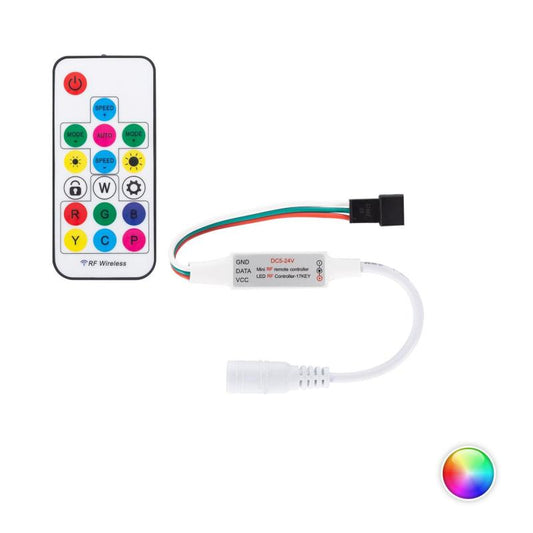 Contrôleur Mini Ruban LED RGBIC Numérique 4.5W IP20 avec Télécommande RF