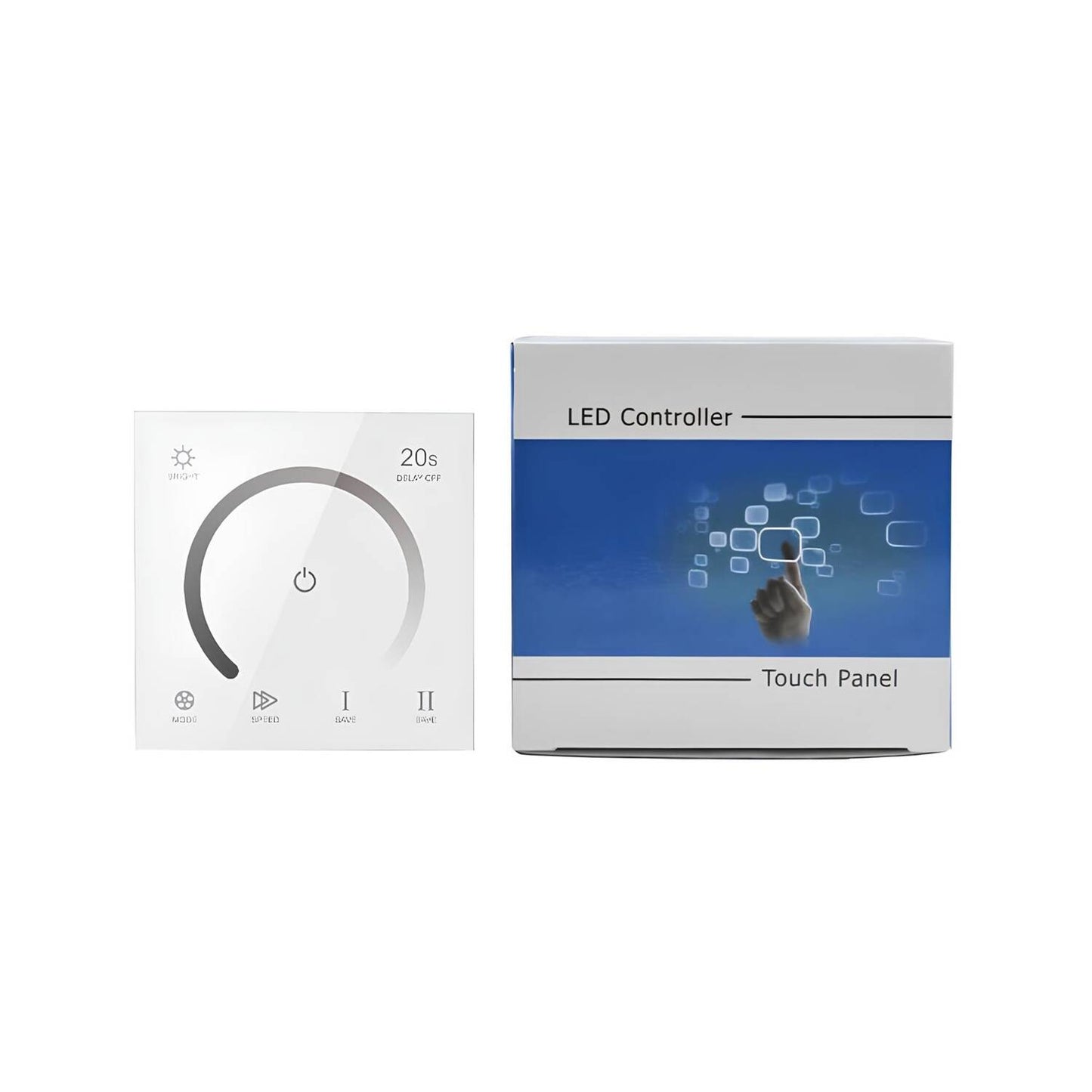 Contrôleur Tactile Mural pour Ruban LED 12/24V DC, IP20, 288W