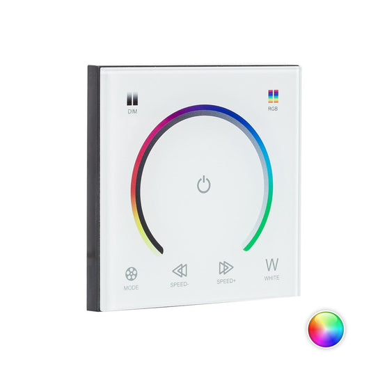 Variateur Mural Tactile pour Ruban LED RGB 12/24V, IP20, 288W