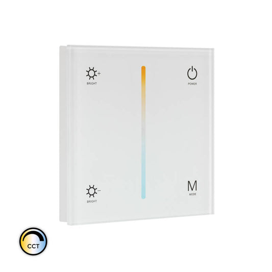 Contrôleur Tactile Mural pour Ruban LED 12/24V DC, IP20, Dimmable