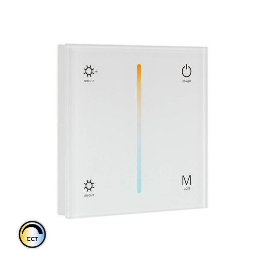 Contrôleur Tactile Mural pour Ruban LED 12/24V DC, IP20, Dimmable