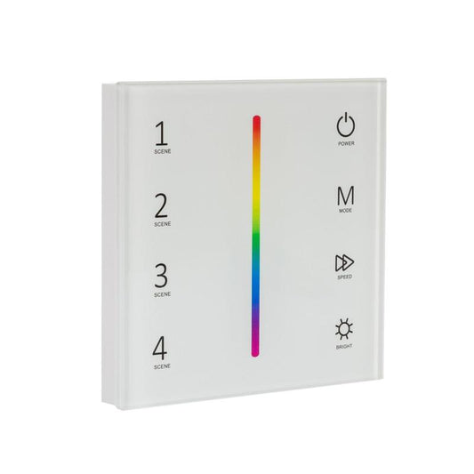 Contrôleur Tactile Mural pour Ruban LED 12/24V DC, IP20, 288W, Dimmable