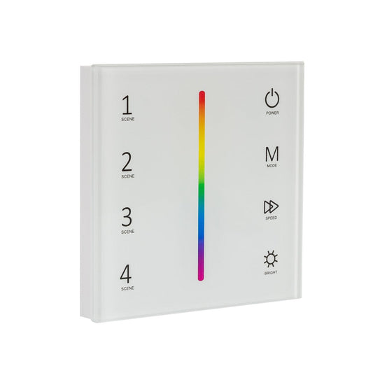 Contrôleur Tactile Mural pour Ruban LED 12/24V DC, IP20, 288W, Dimmable