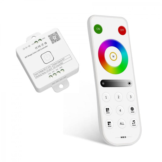 Contrôleur Ruban LED RGBWWIC Digital SPI 24V, IP30, Intérieur, Bluetooth